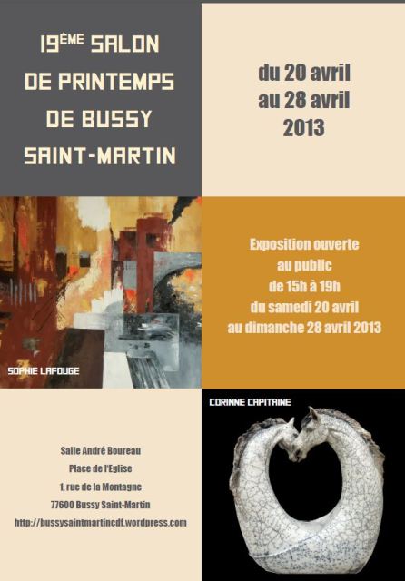 affiche 19me salon de printemps de Bussy st Antoine