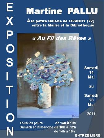 affiche exposition personnelle  Lsigny