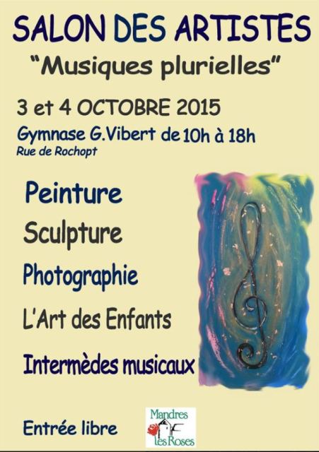 affiche du salon des artistes  Mandres