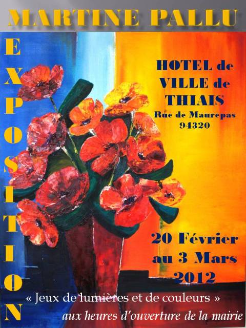 affiche exposition personnelle  Thiais