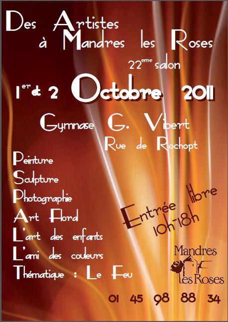 affiche exposition artistes  Mandres