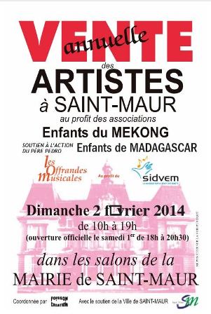 affiche de la vente annuelle des peintres  Saint-Maur