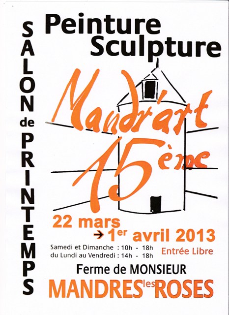 affiche 15me salon mandr'art