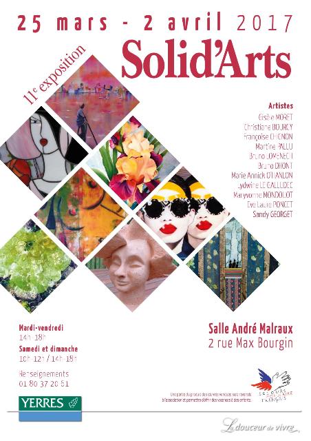 affiche de l'expo Solidart 2017  Yerres